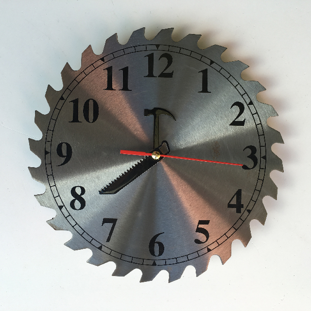 CLOCK, Wall Mount - Circular Saw